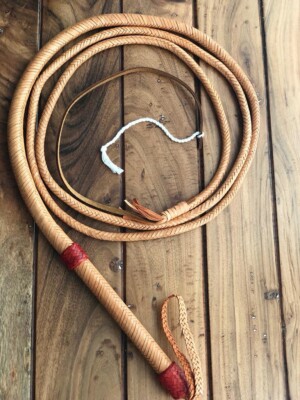 Indiana Jones Bullenpeitsche 12 Zöpfe ECHT Leder Risspeitsche Handarbeit.  UK