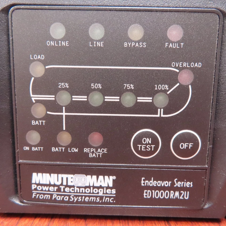 Minuteman Endeavor Series UPS ED1000RM2U 6 Outlets 2U Rack/Tower No Batteries - Image 2 of 4