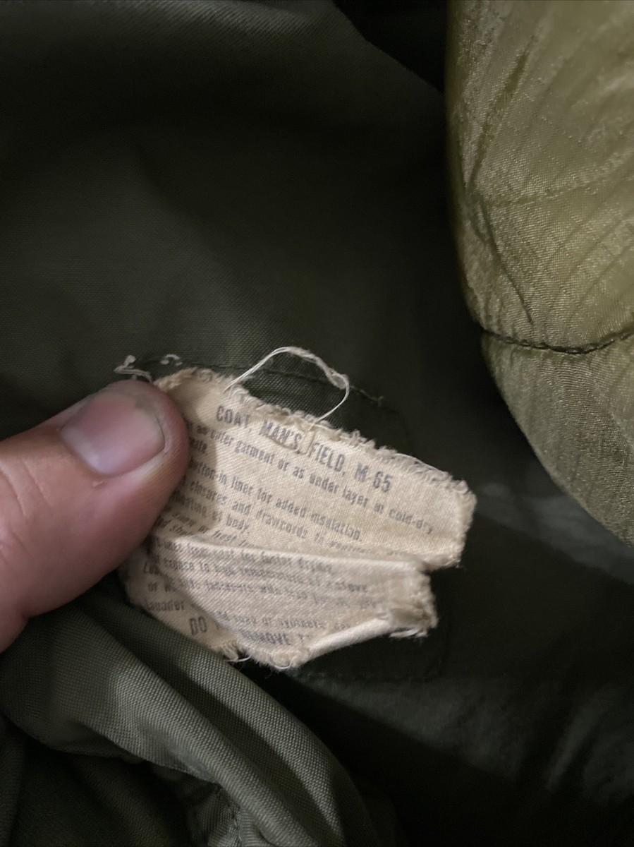 Vintage 60s US Vietnam M-1965 M65 OG-107 Field Jacket Army