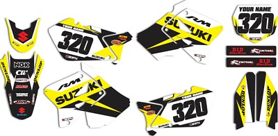 2001-2012 Slash SUZUKI RM 125-250 Dirt Bike Graphics kit Motocross Decal