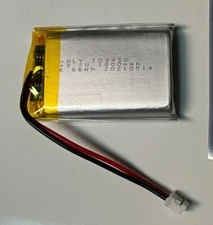 3.7V 1800mAh 103450 LiPo Rechargeable Battery US SHIP+LEAD Lithium Polymer