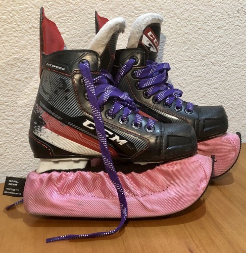 ✅ Patines de hockey sobre hielo CCM JetSpeed Vibe FT485 para jóvenes talla 12,5 - Imagen 3 de 11