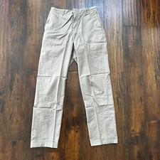 VTG 60s Brown Dress Pants Trousers Talon Fly Size 26x29 1960s Slacks Light