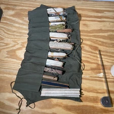 Vintage US Military Raft Escape Survival Fishing Kit