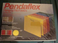 Pendaflex Hanging File Folders Letter Size NOS sealed box of 10 YELLOW