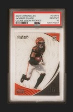 2021 Panini Chronicles Clear Vision Rookies - Ja’Marr Chase RC #CVR-5, PSA 10