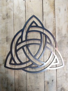 Premium Celtic knot family symbol Metal Sign Hand Finished Vintage
