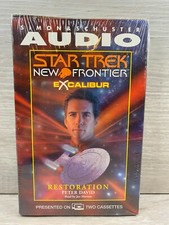 Audio Cassette Book Star Trek New Frontier Excaliber Restoration 2000 Brand New