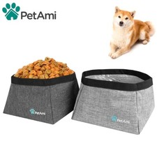 Waterproof Pet Dog Travel Bowl Collapsible Container for Food Water Dish Feeder
