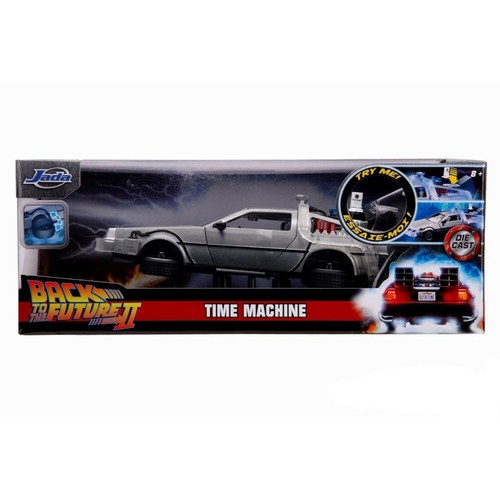 31468 brushed metal time machine with liugnts back to the future 2 (1:24 scale) - Picture 7 of 7