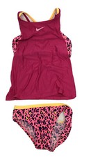 NIKE SPIDER BACK Layered Tankini Set, Sunset Pulse, M