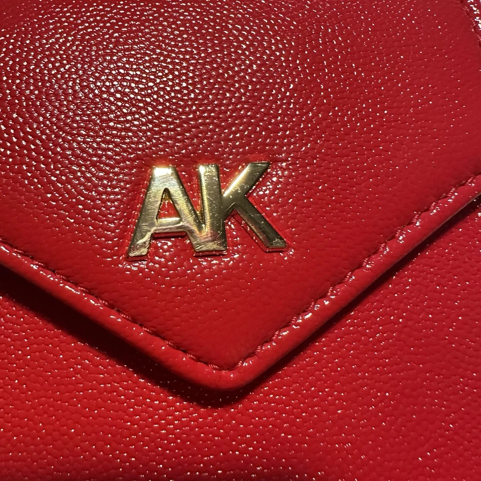 Anne Klein Bandolera Mini Bolso Teléfono Rojo Foto 3 de 4