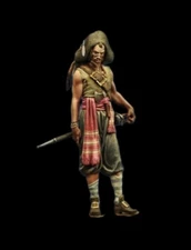 1/24 Scale 75mm Resin Figure Model Kit ancient Pirate Unpainted Unassembled