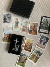 Modlitewnik 1887 „Drzewo życia” wkładka z masy perłowej złoty krój skórzana okładka 