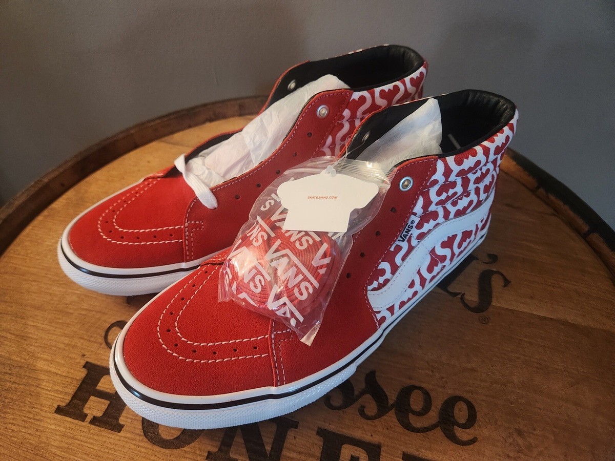 Vans Skate Grosso Mid (Supreme S) Red/White Men's Size 11 | eBay