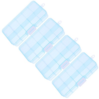  4pcs Hardware Plastic Storage Box Compartments Storage Box Organizer Box for