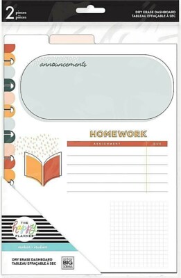 The Happy Planner Classic Wet Erase Dashboards - NEUTRAL VIBES - 2 pcs