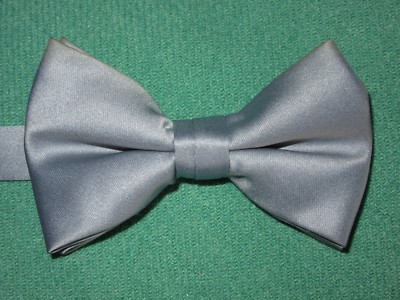 Silver/Grey Bow tie dinner funeral formal dickie bow party adjustable classic