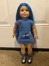 American Girl Doll #90 Truly Me Street Chic w/ Blue Hair