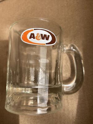 vintage A&W Miniature Root Beer Float KID/BABY MUG Glass drive-In Classic 3 