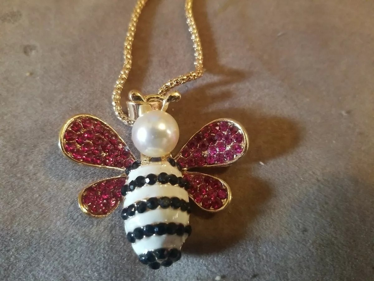 BETSEY JOHNSON BUMBLE BEE NECKLACE eBay