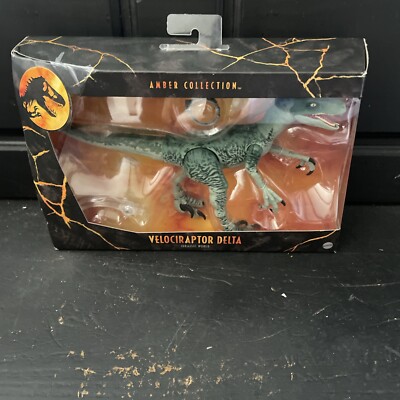Jurassic World Amber Collection Velociraptor Delta Raptor Squad Figure