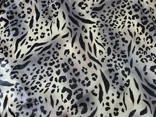 Fuzzy Cheetah Animal Print Fabric 62"x60" - 1.7 Yards, Textured