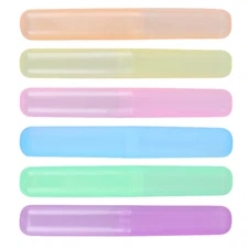 6PCS Business Case Toothbrush Toothbrush Case Travel Case for Storage Camping