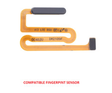 For Samsung Galaxy A13 SM-A135 Fingerprint Sensor Button Power Flex Cable Black