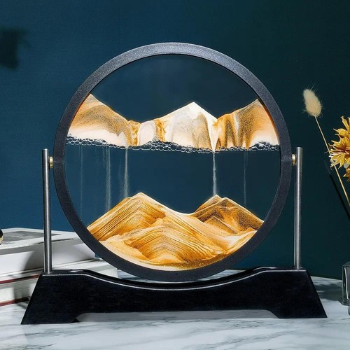 Arena móvil 3D arte vidrio moderno medio redondo multicolor soporte libre novedad decoración - Imagen 2 de 30