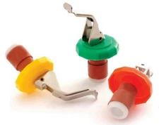 Norpro 3 pc Bottle Stoppers Set - Cork Seals Glass Soda Pop Wine Bottle Airtight