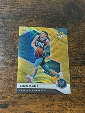 2020-21 Panini Mosaic Rookie LaMelo Ball #202 Gold Wave Mosaic Prizm RC SSP