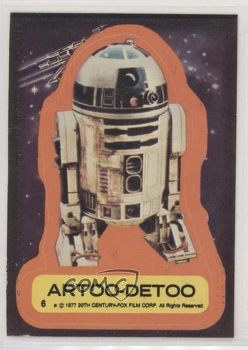 1977 Topps Star Wars Stickers #6 Artoo-Detoo — Raw