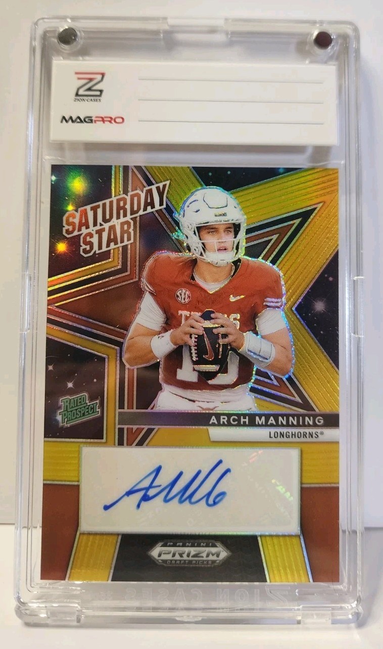 2025 Prizm Draft Arch Manning #SSS-AMG /10 Saturday Star GOLD Auto
