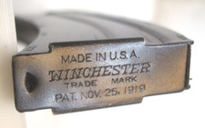 Vintage Original Winchester 52 69 75 22 Lr Rifle Magazine 10 Rd 1919 Patent Oem