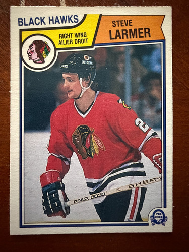 Steve Larmer #105 1983 O-Pee-Chee card