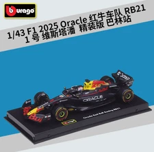 Bburago 1:43 2025 Oracle RB21 F1 Formula Red Bull Racing Max Verstappen Bahrain