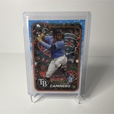 Topps 2024 Holiday Junior Caminero RC Tampa Bay Rays Baseball Card #H25