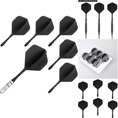 CyeeLife Dart Schäfte aus einem Stück 6 Stabile 2BA CF01