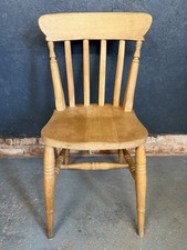 Pine Dining Chair, Slat Back Country Kitchen Farmhouse Chair