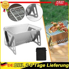 Mini-Grill Outdoor Camping Grillen Edelstahl Grillen Campinggrill Survival-Kohle
