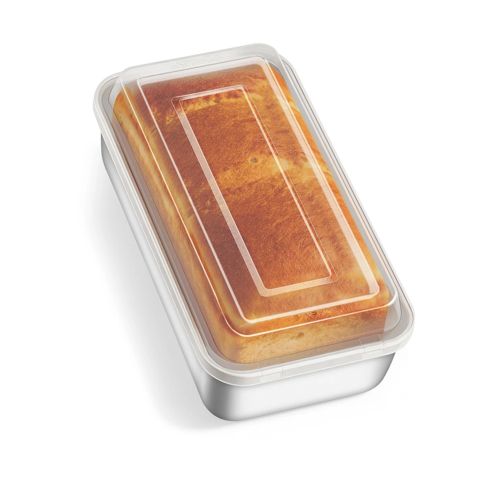 Loaf Pan for Baking Bread, 9 x 5 Inch Stainless Steel Bread Loaf Pan with Lid...