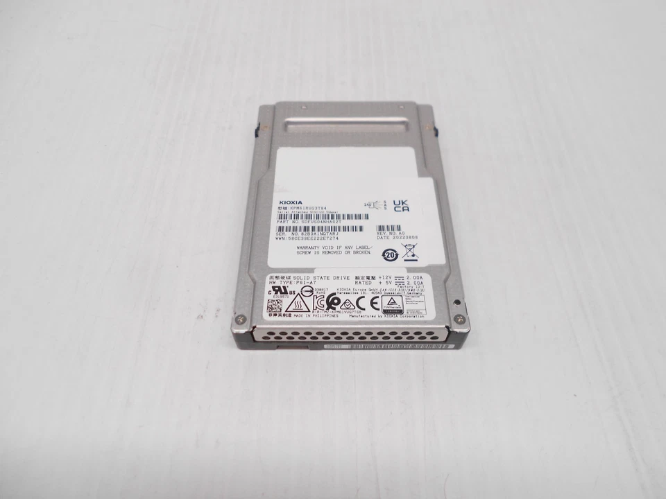 KIOXIA 3,84TB SAS SSD 2,5 12G RI SED Solid State Festplatte KPM61RUG3T84 Dell HP