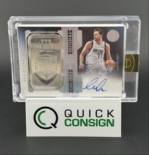 LUKA DONCIC 2021-22 EMINENCE PRICELESS SILVER OUNCE BAR AUTO 10/10 Q6995
