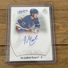 2021-22 SP Authentic Inscribed Future Watch Auto #141 Nils Lundkvist /999 Ranger