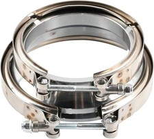 T304 Stainless Steel 4.0" ID to 5.0" ID Exhaust V-Band w/Clamps 4" ID to 5" ID