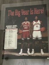Vintage UNLV REBELS 1990 championship Season Poster Signed Team Not Autographed