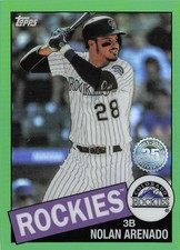 2020 Topps Chrome - 1985 Topps Nolan Arenado #85TC-24 Green Refractor /99