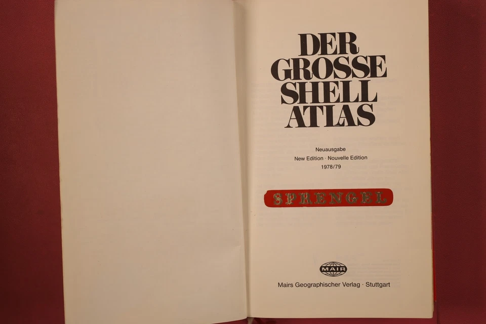352712 DER GROSSE SHELL ATLAS Mairs Geographischer Verlag HC - Bild 2 von 2