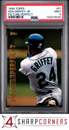 1999 TOPPS PICTURE PERFECT #P1 KEN GRIFFEY JR. MARINERS HOF PSA 9
